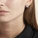 Boucles D'oreilles Puces Argent Blanc Catherine Oxydes De Zirconium - Boucles d'oreilles fantaisie Femme | Histoire d’Or
