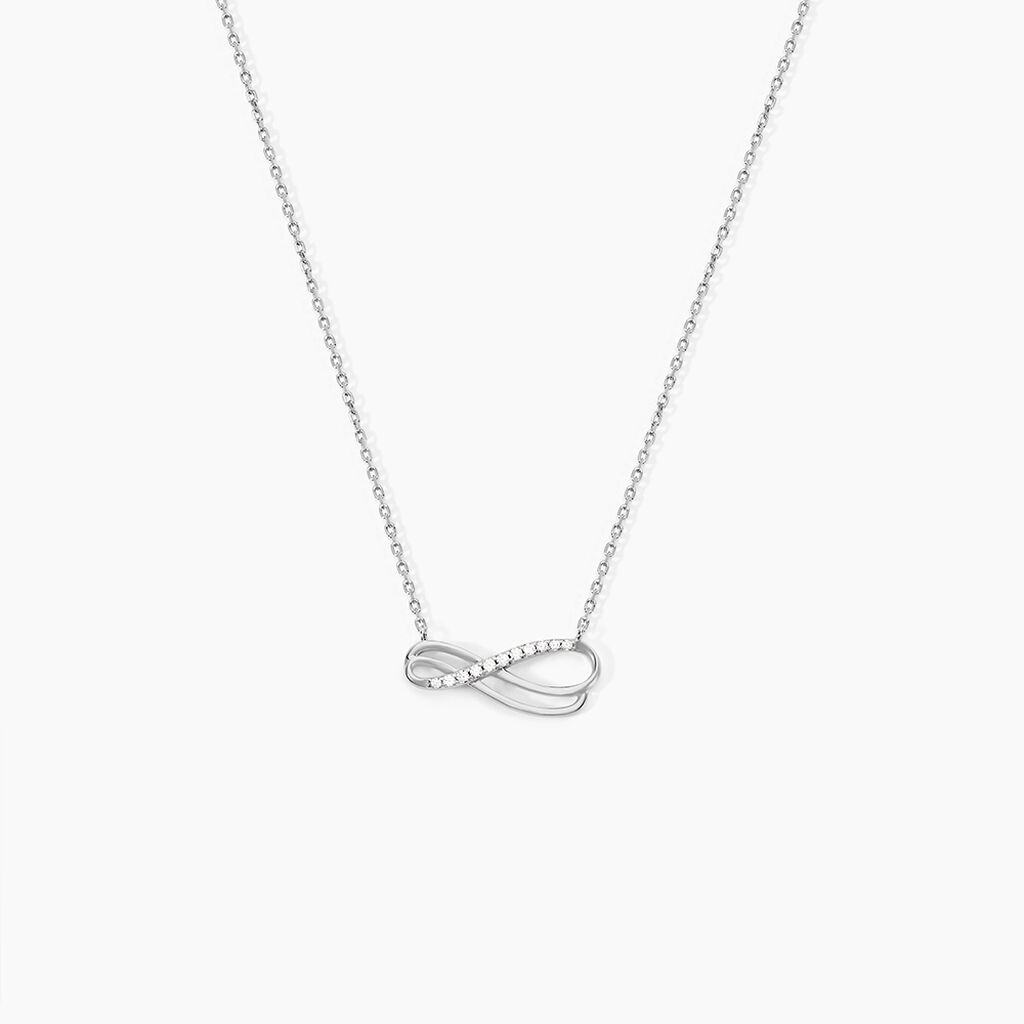 Collier Lylou Argent Blanc Oxyde De Zirconium - Nouveautés Femme | Histoire d’Or