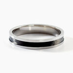 Alliance Navid Palladium Blanc Et Carbone - Alliances Unisex | Histoire d&rsquo;Or