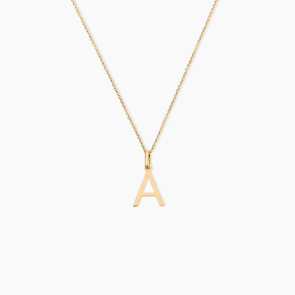 Pendentif Ionia Lettre Or Jaune - Pendentifs Famille | Histoire d&rsquo;Or