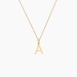 Pendentif Ionia Lettre Or Jaune - Pendentifs Famille | Histoire d&rsquo;Or