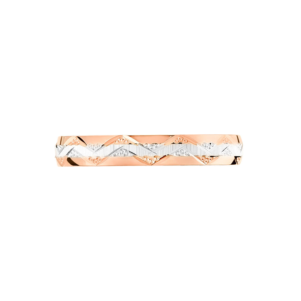 Alliance Clotilde Ruban Plat Or Bicolore - Alliances Unisex | Histoire d’Or