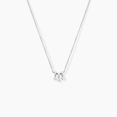 Collier Rain Argent Blanc Oxyde De Zirconium - F&ecirc;te des m&egrave;res Femme | Histoire d&rsquo;Or