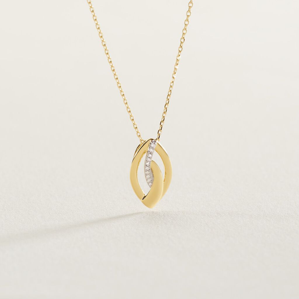 Collier Or Jaune Sven Diamant - Colliers Femme | Histoire d&rsquo;Or