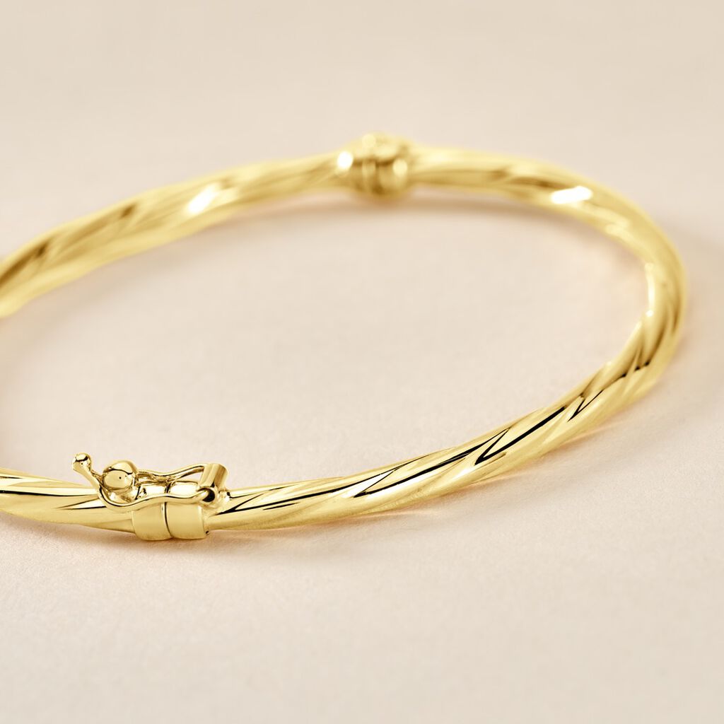 Bracelet Jonc Anaisaae Torsade Or Jaune - Bracelets joncs Femme | Histoire d&rsquo;Or