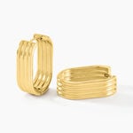 Cr&eacute;oles Dafnie Acier Jaune - Boucles d'oreilles cr&eacute;oles Femme | Histoire d&rsquo;Or