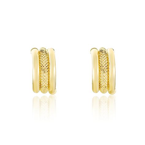 Cr&eacute;oles Savania Or Jaune - Boucles d'oreilles cr&eacute;oles Femme | Histoire d&rsquo;Or