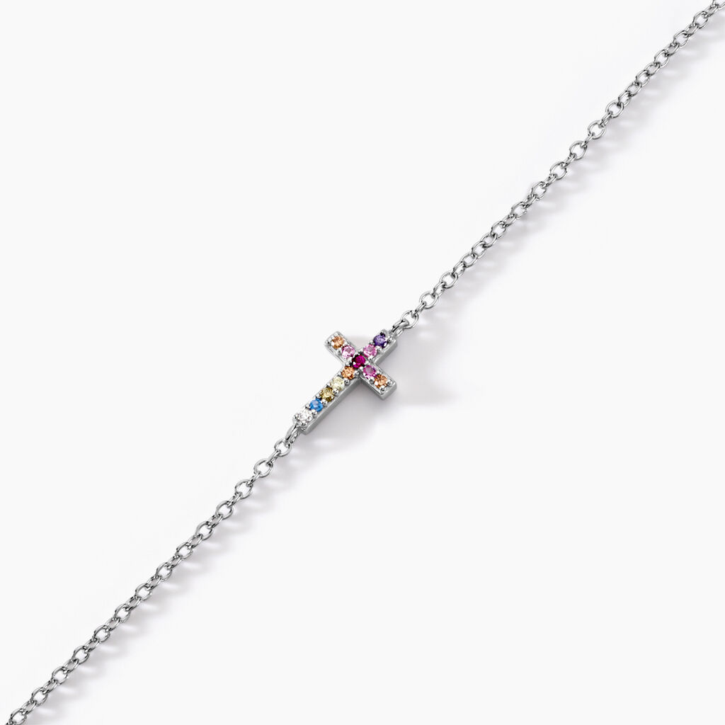 Bracelet Ha&iuml;vy Argent Blanc Oxyde De Zirconium - Bracelets Femme | Histoire d&rsquo;Or