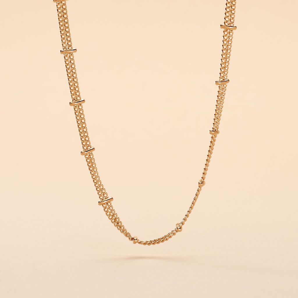 Collier Naria Plaqué Or Jaune - Colliers doubles et triples chaînes Femme | Histoire d’Or