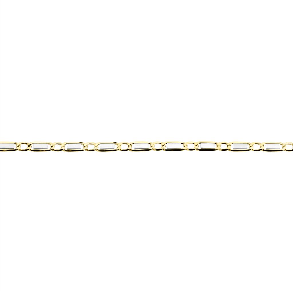 Collier Danae Plaquette Or Bicolore - Chaines Homme | Histoire d’Or
