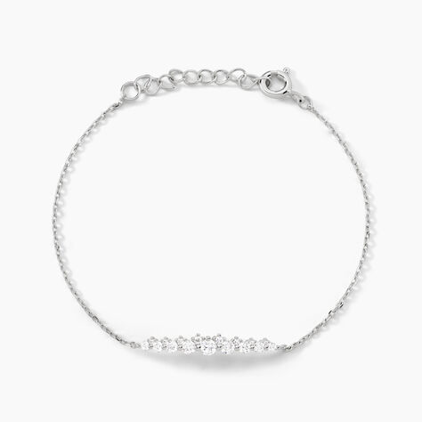 Bracelet Aliah Argent Blanc Oxyde De Zirconium - Bracelets Femme | Histoire d’Or
