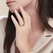 Bague Plaqu&eacute; Or Eugenie Pierre Synth&eacute;tique - Bagues solitaires Femme | Histoire d&rsquo;Or