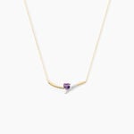 Collier Eva Or Jaune Amethyste Et Oxyde De Zirconium - Colliers Femme | Histoire d&rsquo;Or