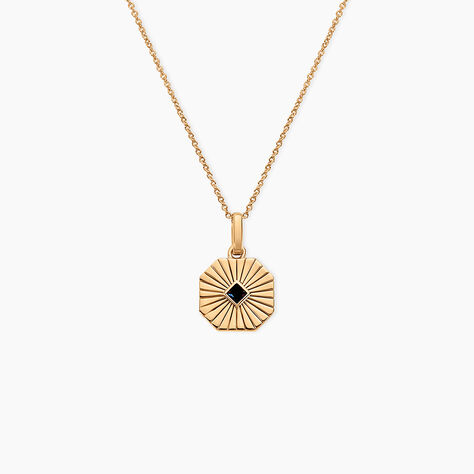 Collier Arlo Plaque Or Jaune Spinelle - Colliers Homme | Histoire d&rsquo;Or