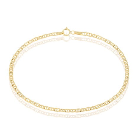 Bracelet Capucin Or Jaune Maille Marine Plate - Bracelets chaîne Femme | Histoire d’Or