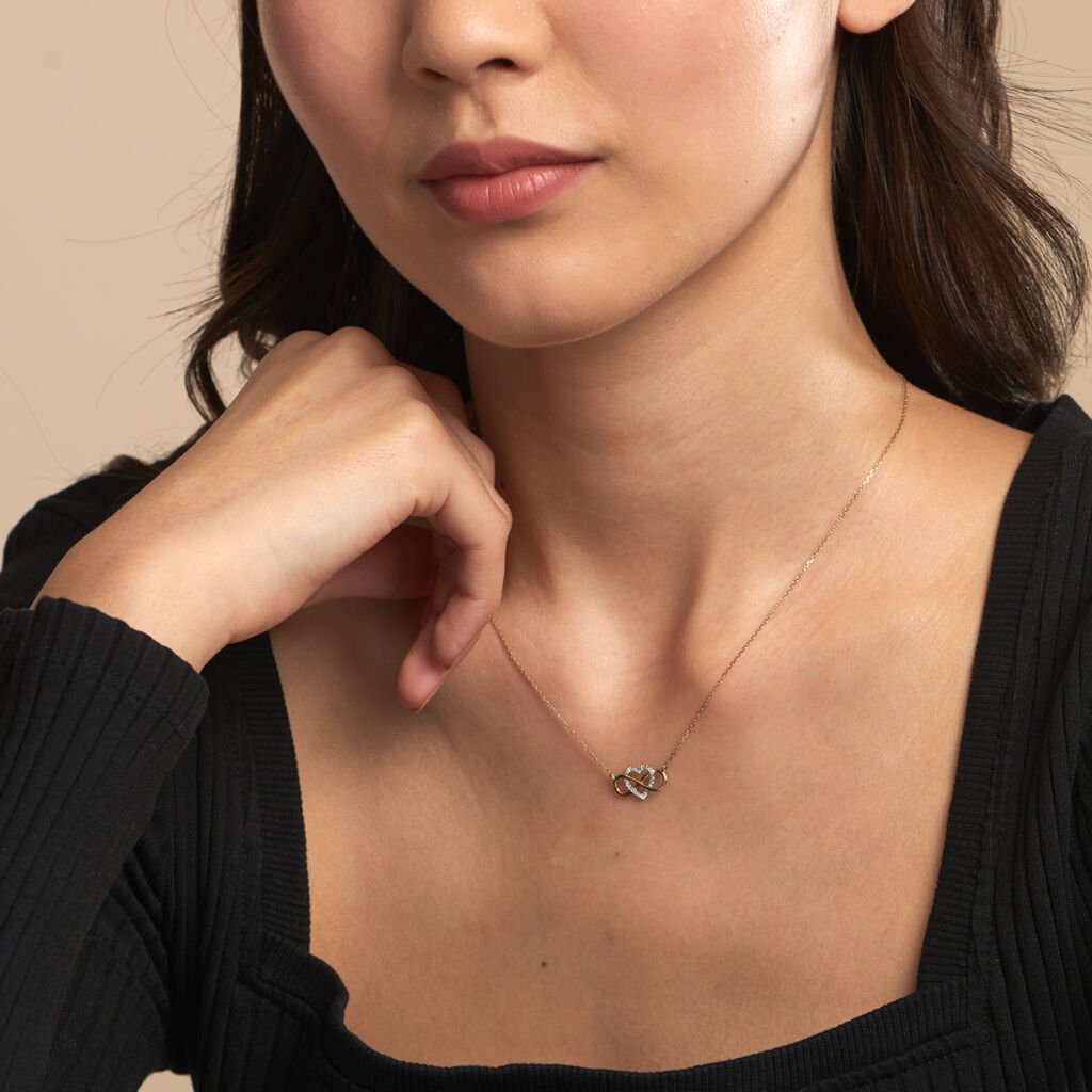 Collier Lacey Or Bicolore Oxyde De Zirconium - Colliers Femme | Histoire d’Or