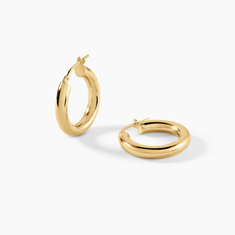 Cr&eacute;oles Chucho Argent Dor&eacute; A L'Or 750/1000 - Boucles d'oreilles cr&eacute;oles Femme | Histoire d&rsquo;Or