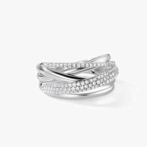 Bague Elodea Or Blanc Diamant - Bagues avec pierre Femme | Histoire d&rsquo;Or