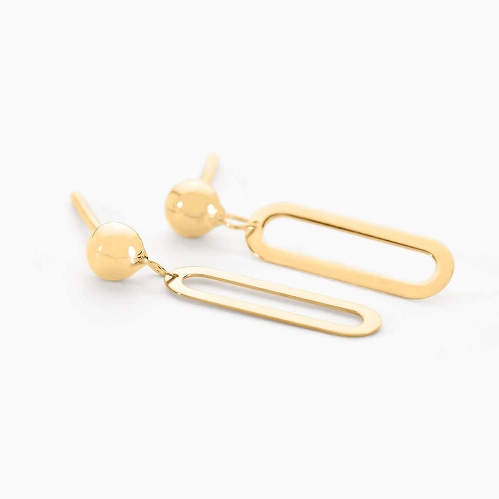 Boucles D'oreilles Pendantes Link Or Jaune - Boucles d'oreilles pendantes Femme | Histoire d’Or