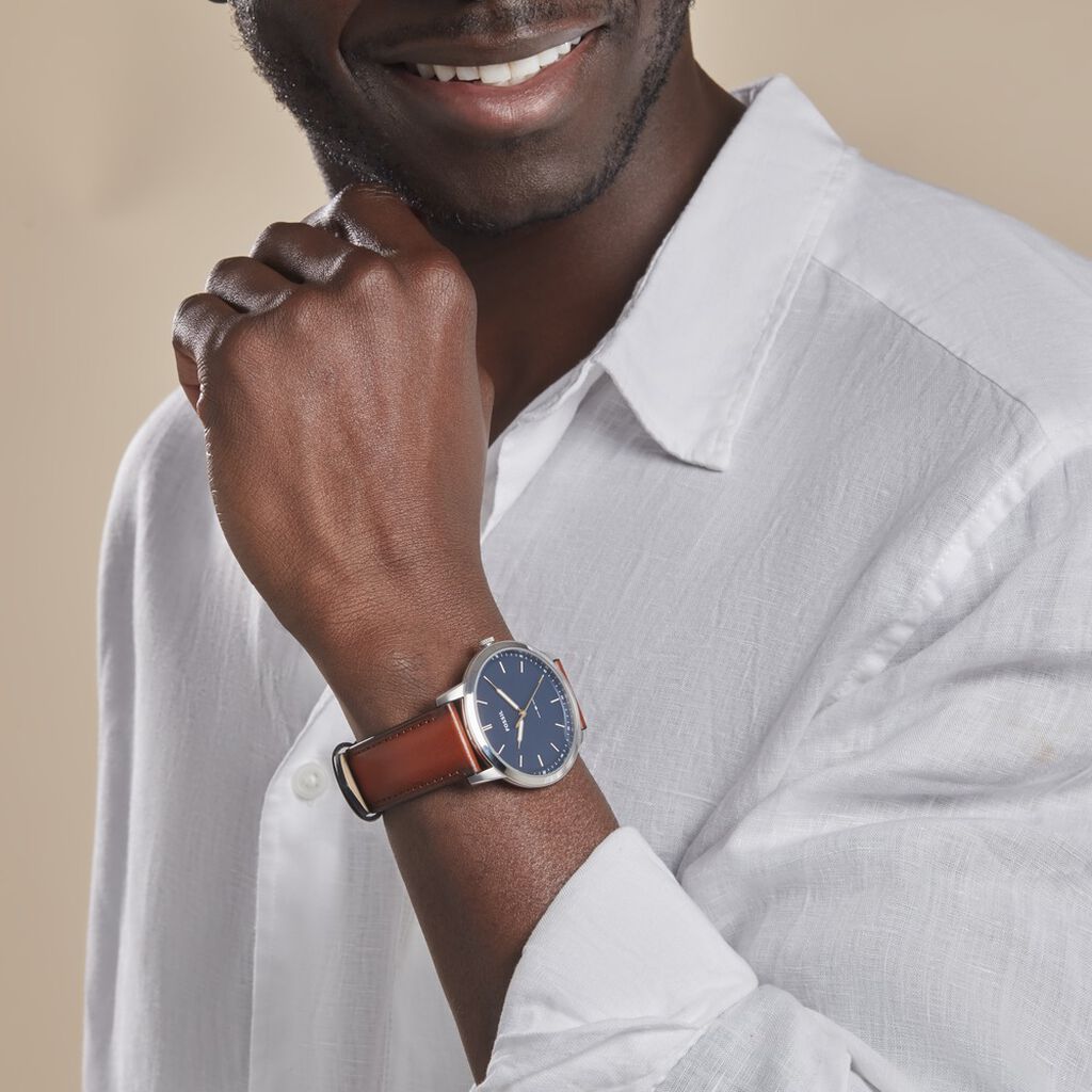 Montre Fossil Minimalist Bleu - Montres Homme | Histoire d’Or