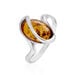 Bague Argent Blanc Leeloo Ambre - Bagues solitaires Femme | Histoire d’Or