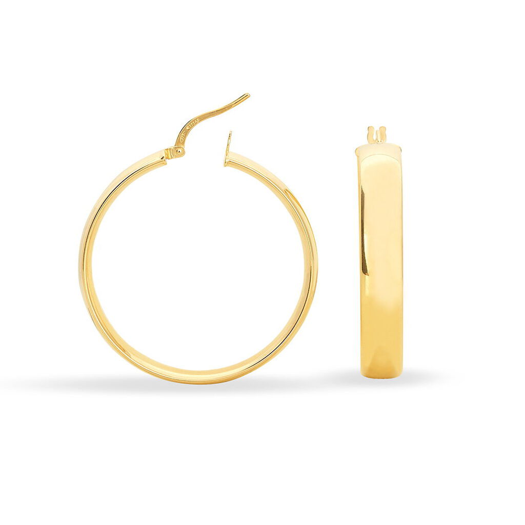 Créoles Terezia Or Jaune - Boucles d'oreilles créoles Femme | Histoire d’Or