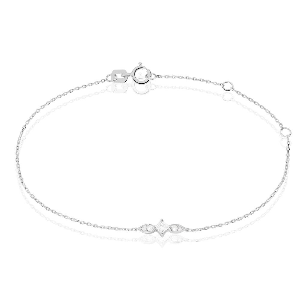 Bracelet Art Deco Or Blanc Diamant - Bracelets Femme | Histoire d&rsquo;Or