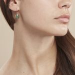 Boucles D'oreilles Pendantes Veina Plaqu&eacute; Or Jaune Aventurine - Boucles d'oreilles fantaisie Femme | Histoire d&rsquo;Or