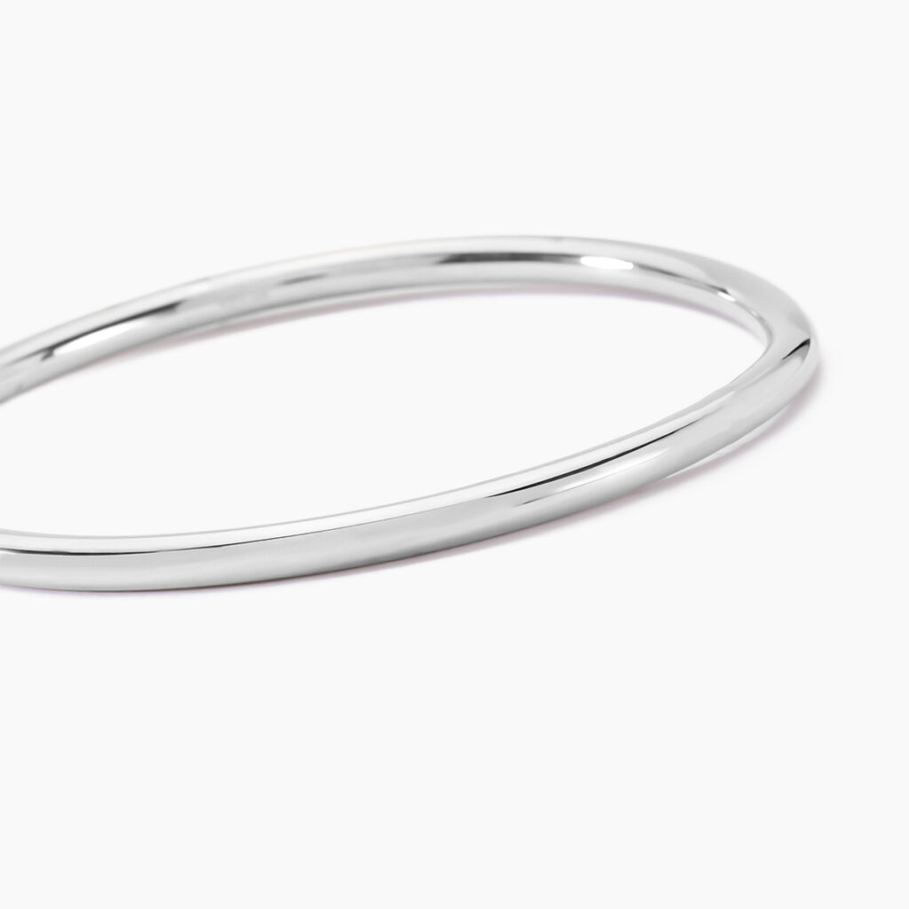 Bracelet Jonc Tabata Argent Blanc - Bracelets joncs Femme | Histoire d’Or