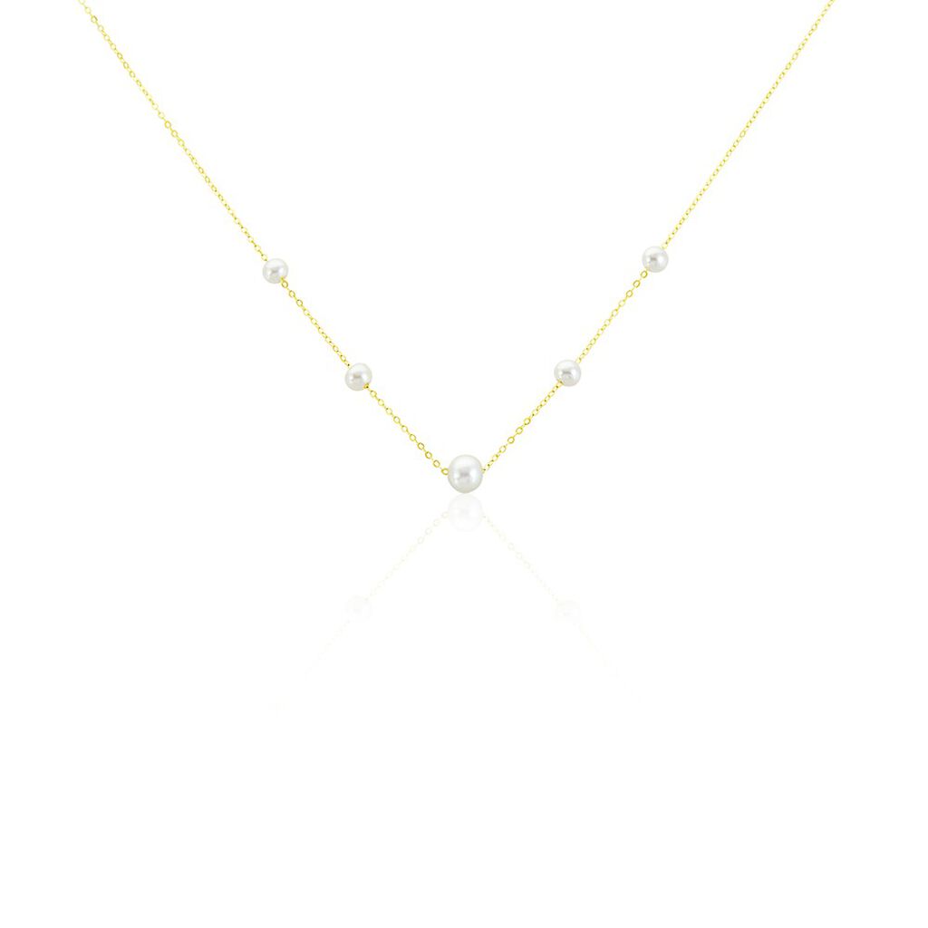 Collier Or Jaune Yolanda Perles De Culture