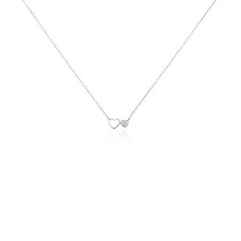 Collier Or Blanc Stacia Diamants - Colliers Femme | Histoire d&rsquo;Or