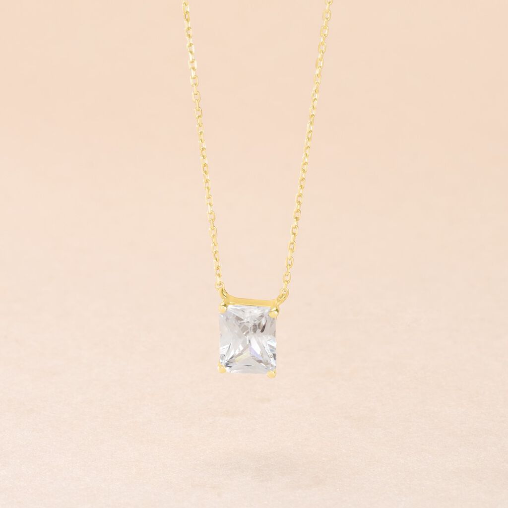Collier Gatsby Or Jaune Oxyde De Zirconium - Colliers Femme | Histoire d&rsquo;Or
