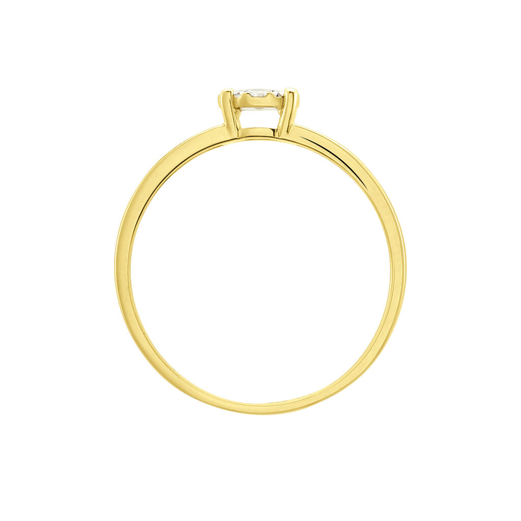 Bague Or Jaune Isadore Diamants - Bagues avec pierre Femme | Histoire d’Or