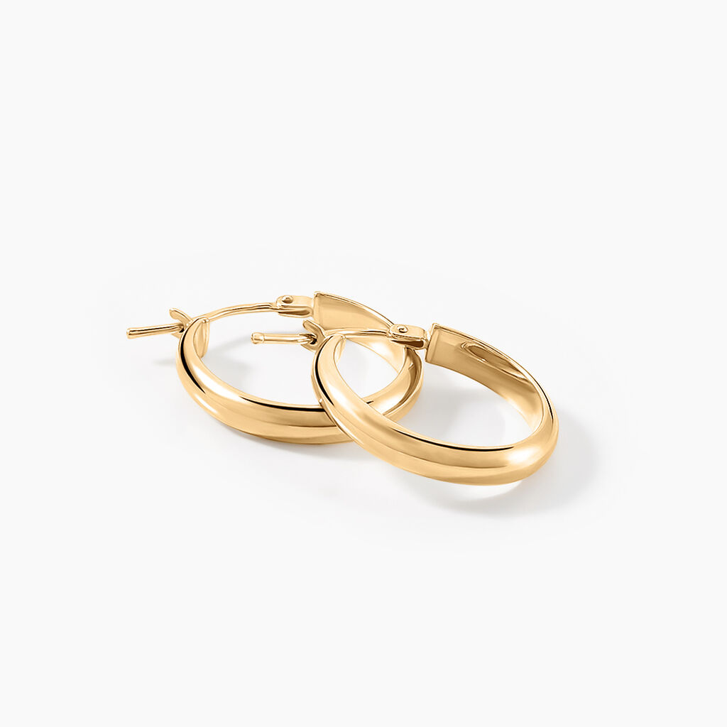 Créoles Shalana Or Jaune - Boucles d'oreilles créoles Femme | Histoire d’Or