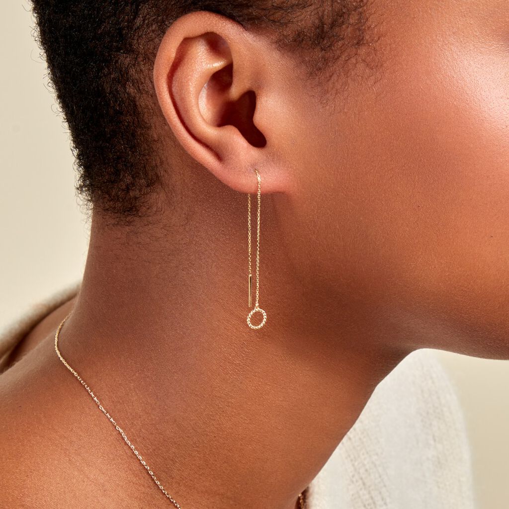 Boucles D'oreilles Pendantes Albya Or Jaune - Boucles d'oreilles pendantes Femme | Histoire d’Or