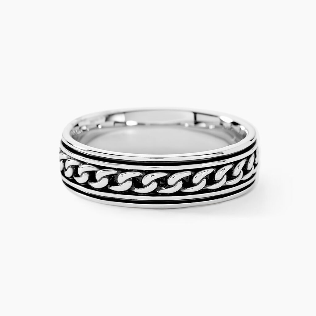Bague Balthazar Argent Blanc - Bagues Homme | Histoire d’Or