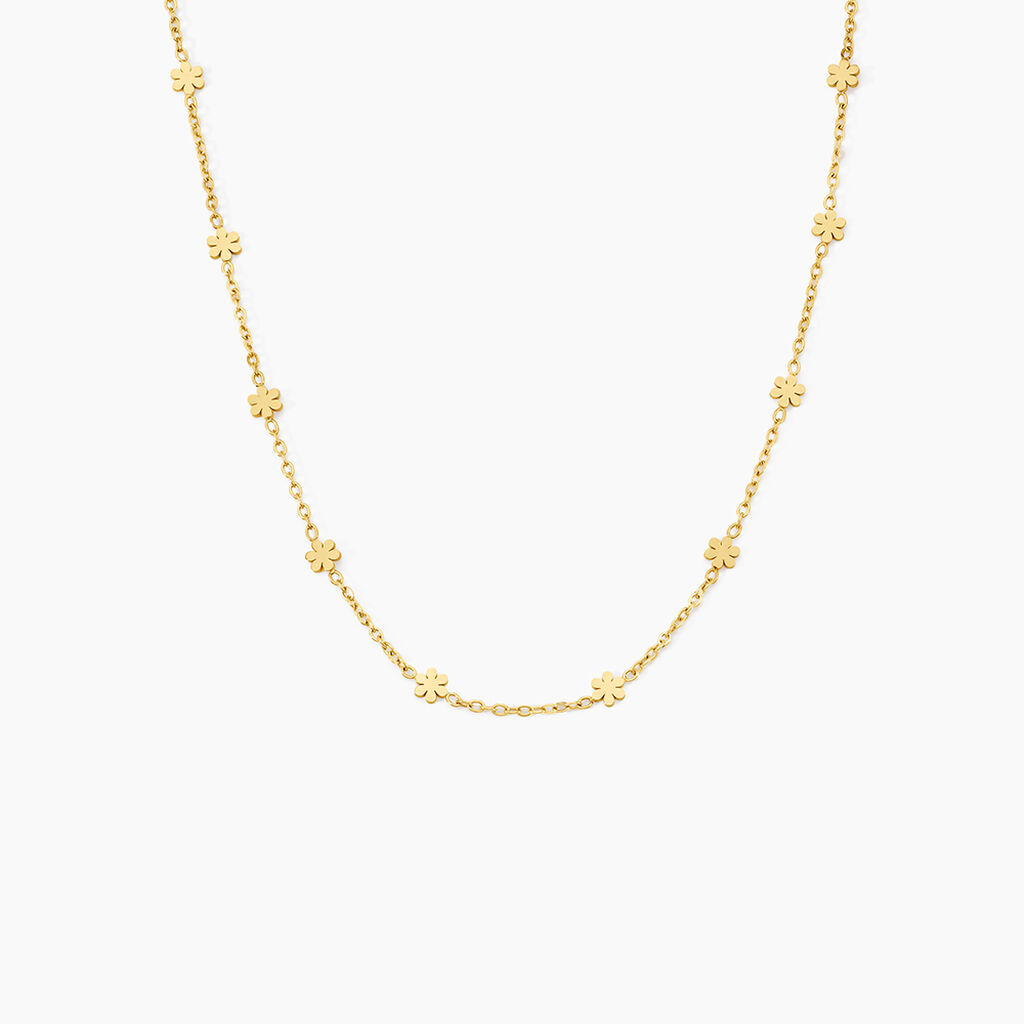 Collier Danaya Acier jaune - Colliers fantaisie Femme | Histoire d&rsquo;Or
