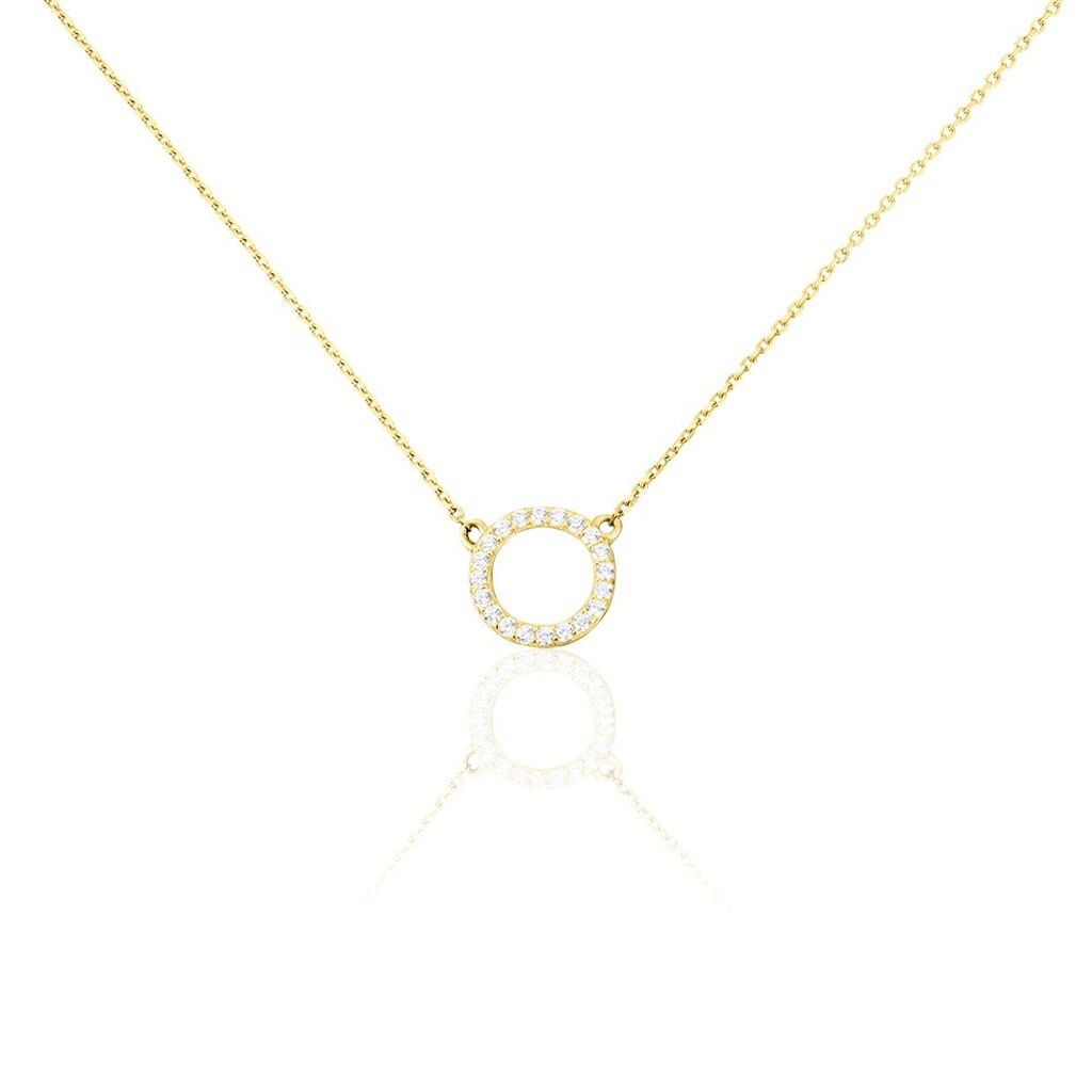 Collier Lim Or Jaune Oxyde De Zirconium - Colliers Femme | Histoire d’Or