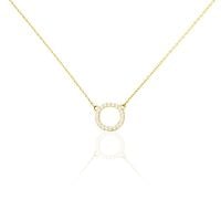 Collier Lim Or Jaune Oxyde De Zirconium
