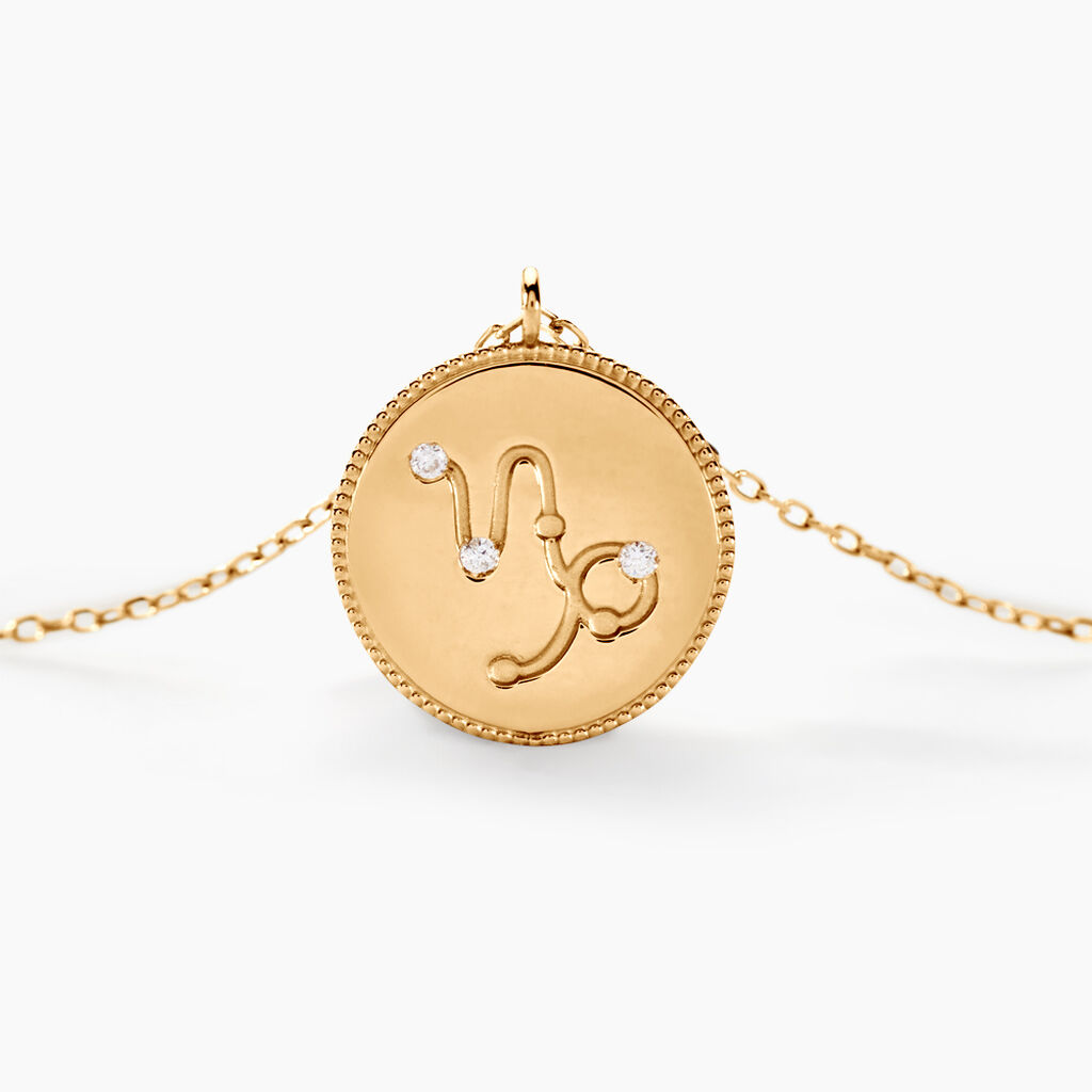 Collier Astrolae Or Jaune Diamant - Colliers Zodiaque Femme | Histoire d’Or
