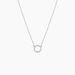 Collier Lim Or Blanc Oxyde De Zirconium - Colliers Femme | Histoire d’Or