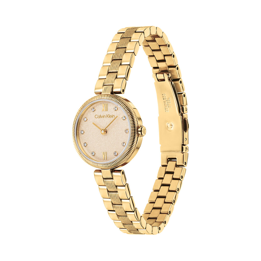 Montre Calvin Klein Gleam Champagne - Montres Femme | Histoire d&rsquo;Or