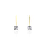Boucles D'oreilles Pendantes Or Jaune Jonelle Diamants - Boucles d'oreilles pendantes Femme | Histoire d&rsquo;Or