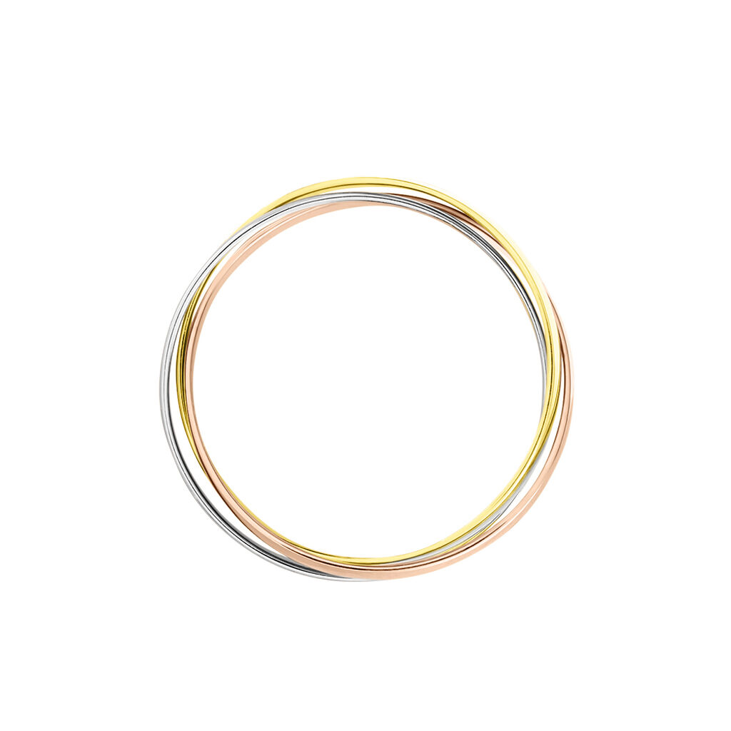 Alliance Entrelacee Ruban Plat Or Tricolore - Alliances Unisex | Histoire d’Or