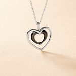 Collier Ceramik Design Argent Blanc C&eacute;ramique Et Oxyde De Zirconium - F&ecirc;te des m&egrave;res Femme | Histoire d&rsquo;Or