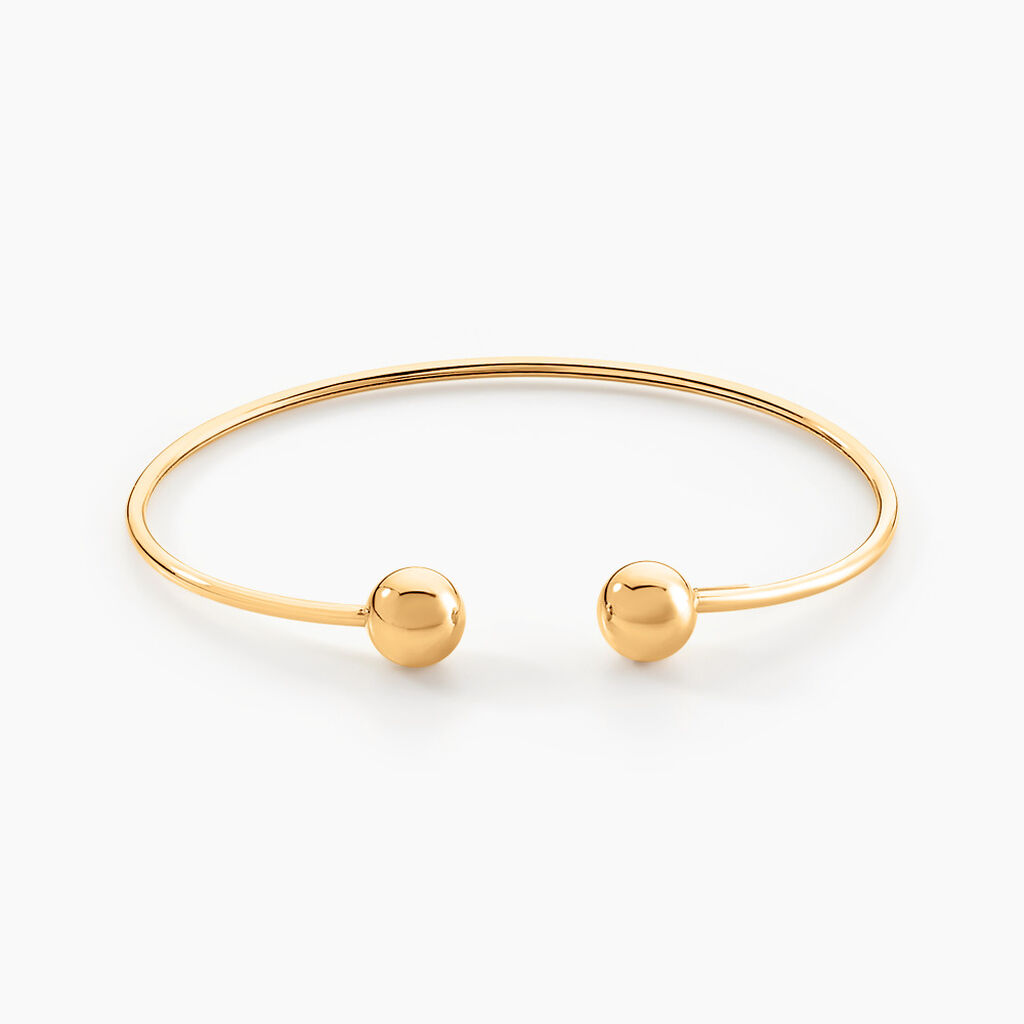 Bracelet Jonc Davina Boules Or Jaune - Bracelets joncs Femme | Histoire d’Or