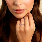 Bague Iris Platine Blanc Diamant - Bagues solitaires Femme | Histoire d&rsquo;Or