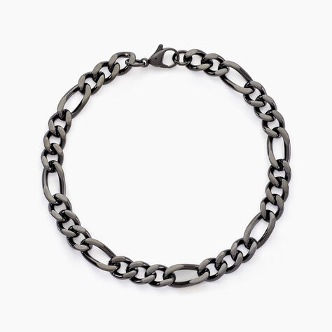 Bracelet Virgil Acier Noir - Bracelets chaîne Homme | Histoire d’Or