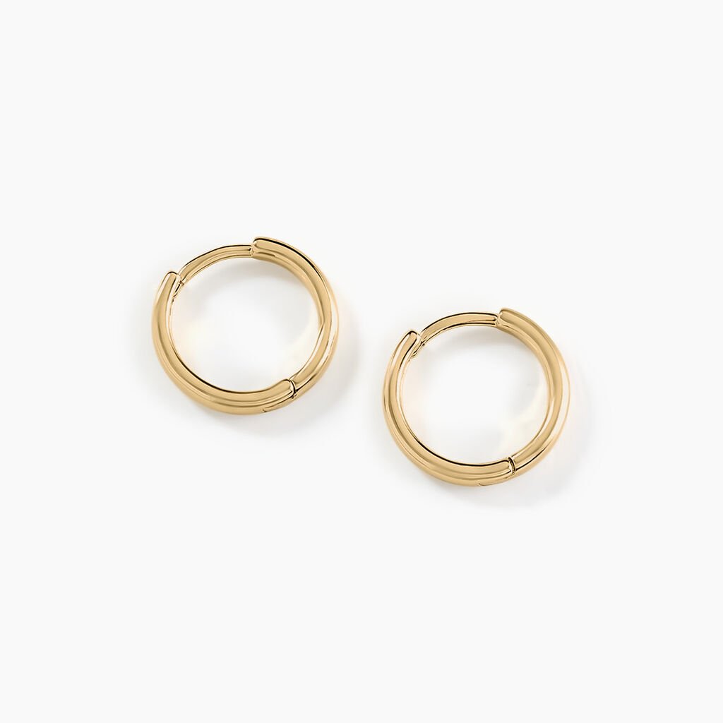 Créoles Plaqué Or Eva - Boucles d'oreilles créoles Femme | Histoire d’Or