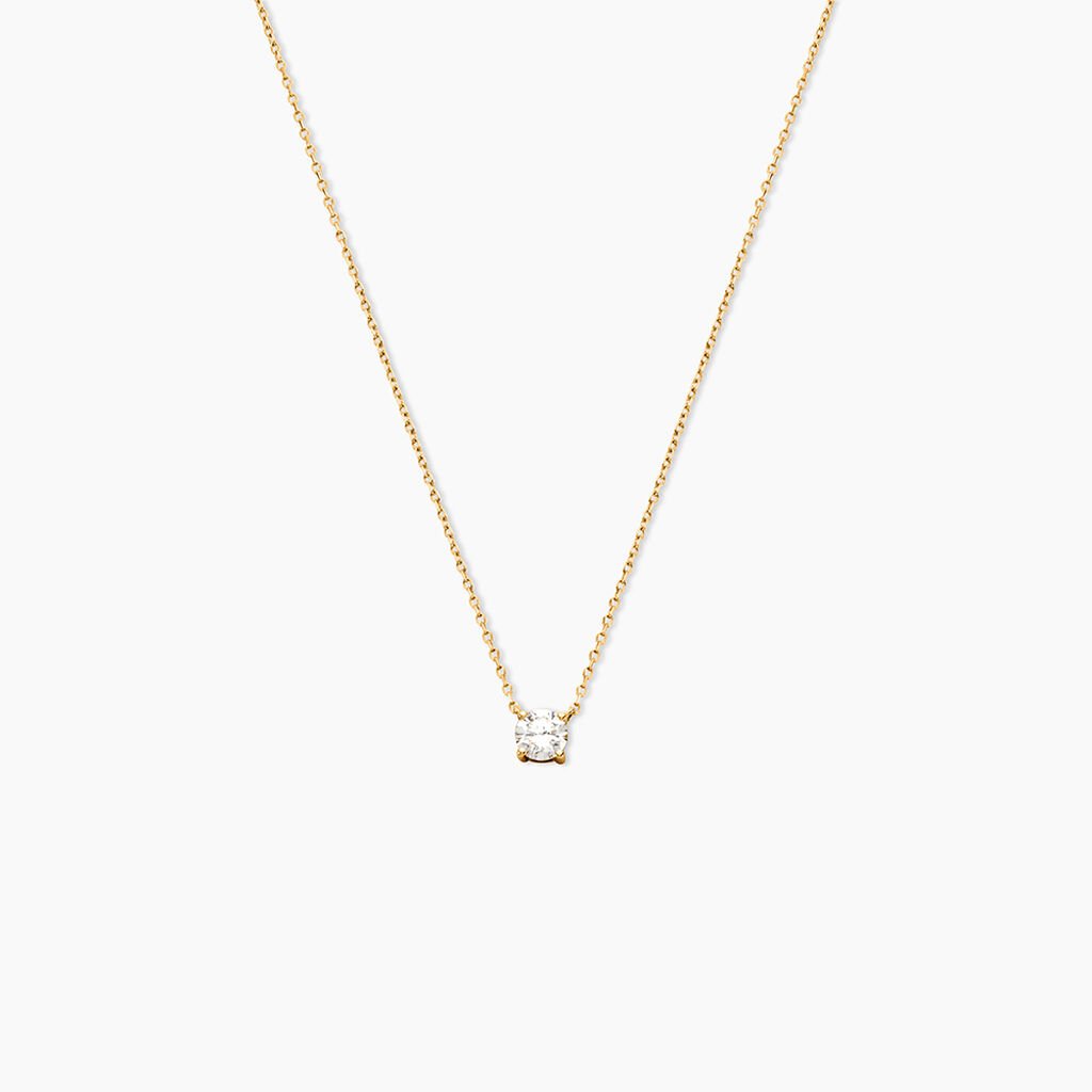 Collier Collection Aphrodite Or Jaune Diamant Synthetique - Colliers Femme | Histoire d&rsquo;Or